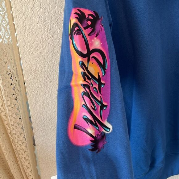 Disney Blue Stitch Graphic Long Sleeve Hoodie ~ Size Medium - Picture 3 of 6